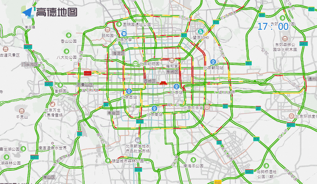 工作日早晚高峰交通壓力_周末大型活動交通預測_出行提示