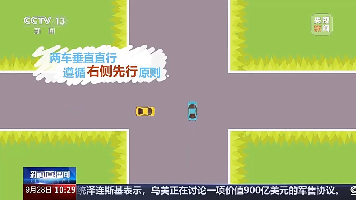 出行提示_無信號燈路口通行規(guī)則_國慶中秋假期交通安全風(fēng)險