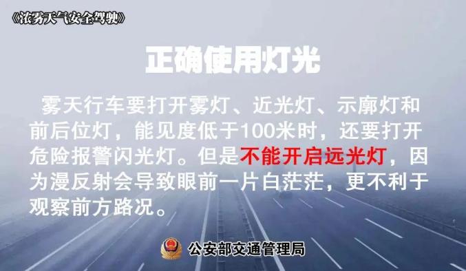 霧天行車注意事項_吉林霧天安全行車_出行提示