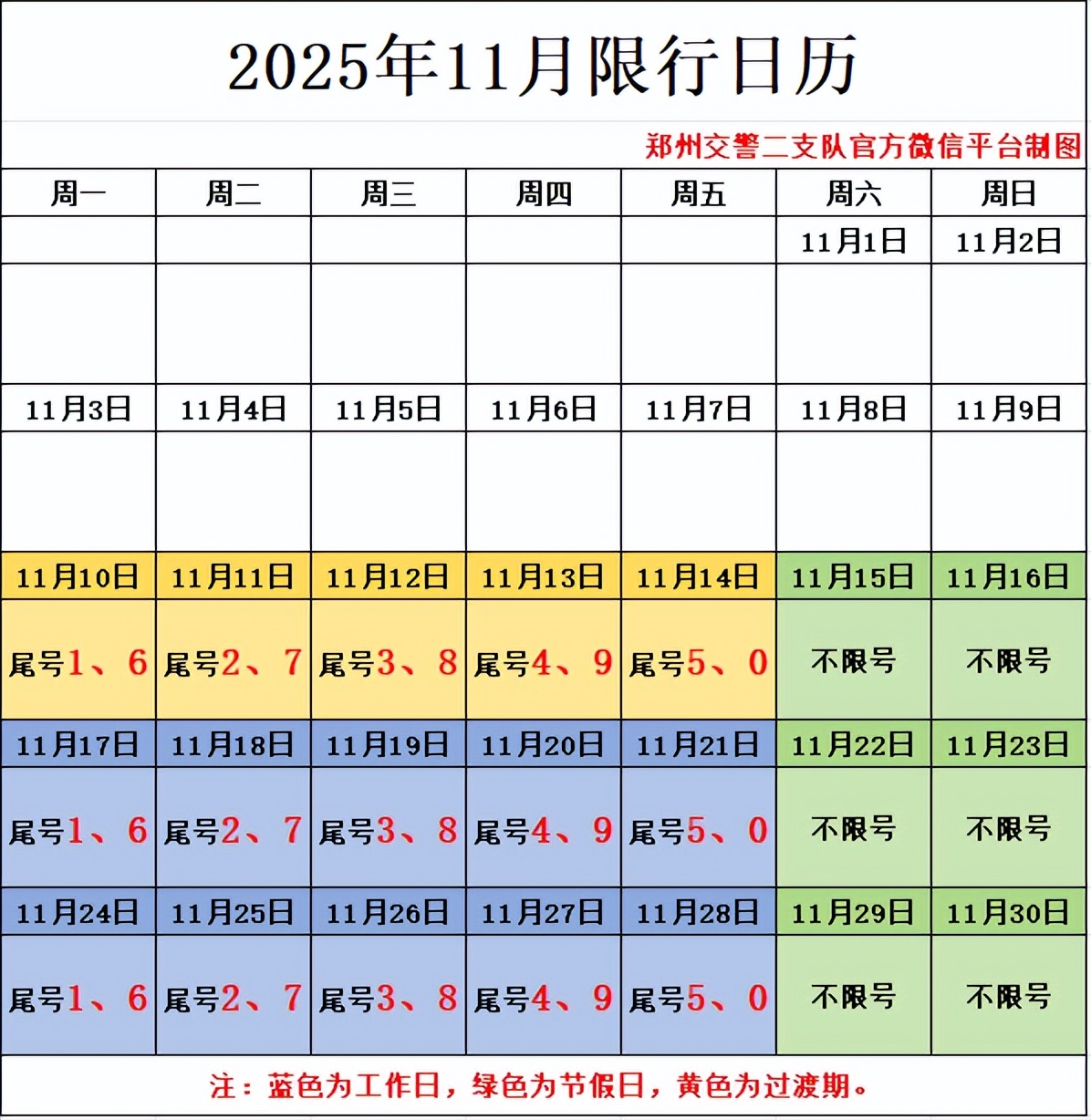 鄭州機(jī)動(dòng)車(chē)尾號(hào)限行政策 2025年鄭州限行時(shí)間表 鄭州市三環(huán)以?xún)?nèi)限行范圍_限行