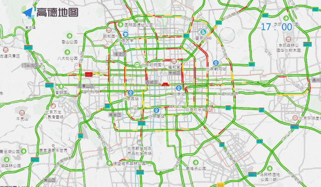 工作日早晚高峰交通壓力_出行提示_早高峰城區(qū)主要道路車流量