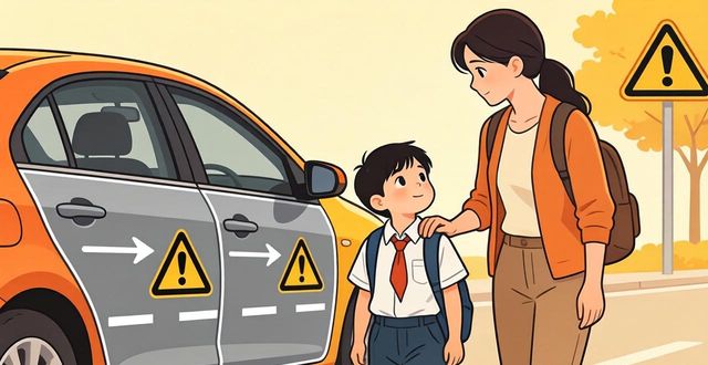 汽車(chē)盲區(qū)安全風(fēng)險(xiǎn)_出行提示_開(kāi)學(xué)季交通安全常識(shí)